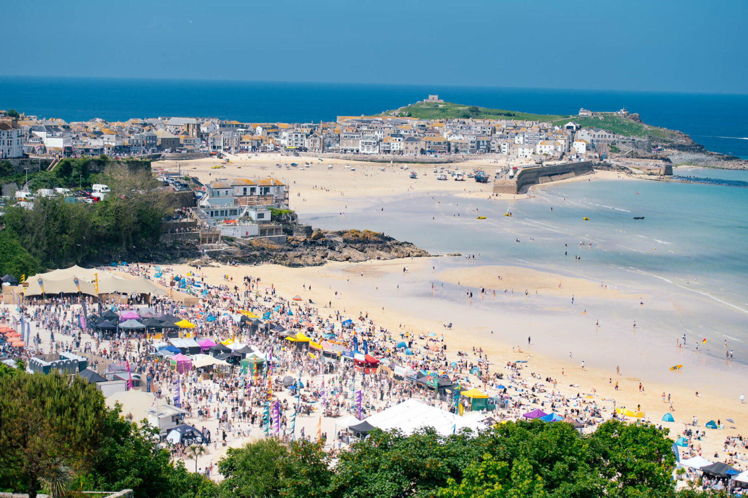 St Ives Food Festival view of St Ives Caitlin Mogridge